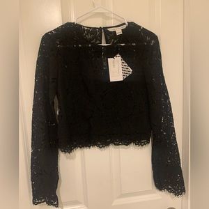 Diane von Furstenberg - NWT cropped lace top